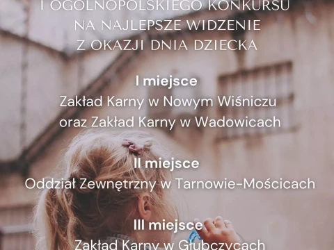 Ogłaszamy wyniki I Ogólnopolskiego Konkursu na Najlepsze Widzenie z okazji Dnia Dziecka!