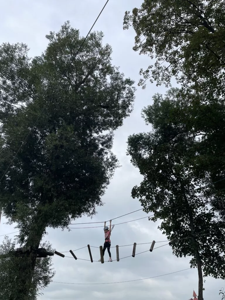 Zdjęcie parku linowego