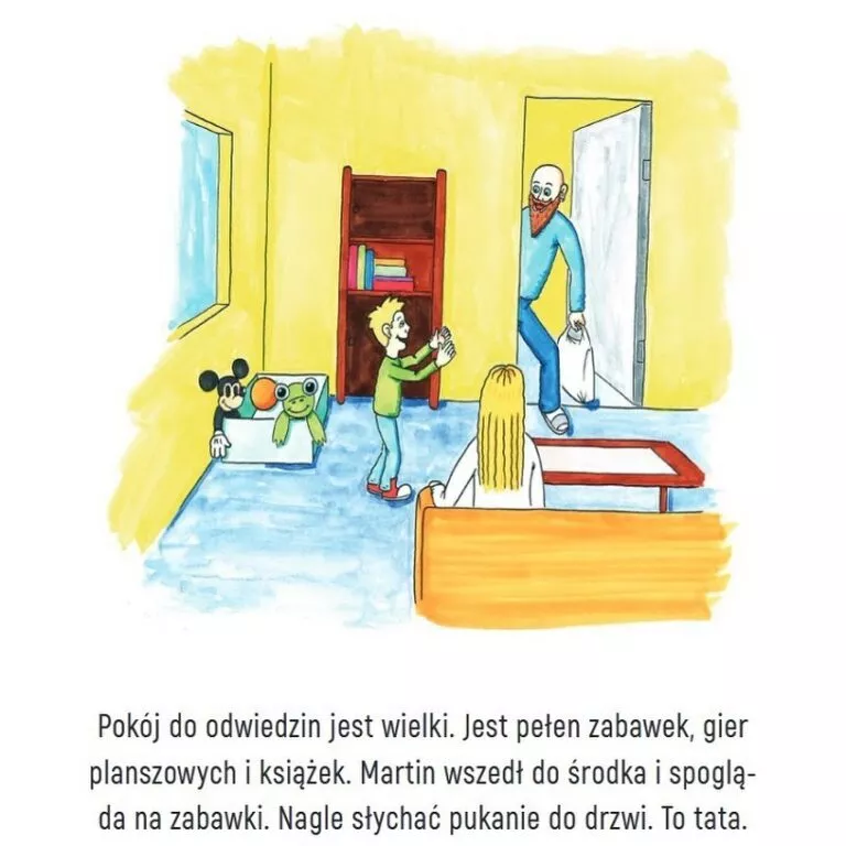 Fragment bajki "Tata w więzieniu - odwiedziny"